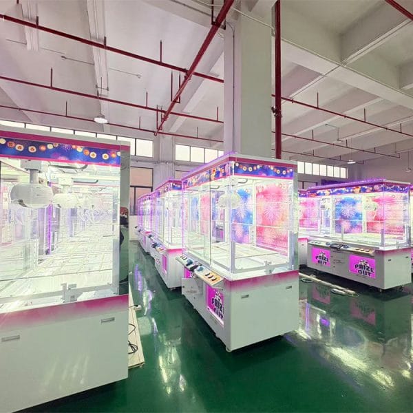 H7be40c281a0d49a6ac14c8d60fea4c75m Commercial Double Player Claw Catcher Two Claws Coin Operated Crane Game Prize OFO Claw Machine for Arcade Center